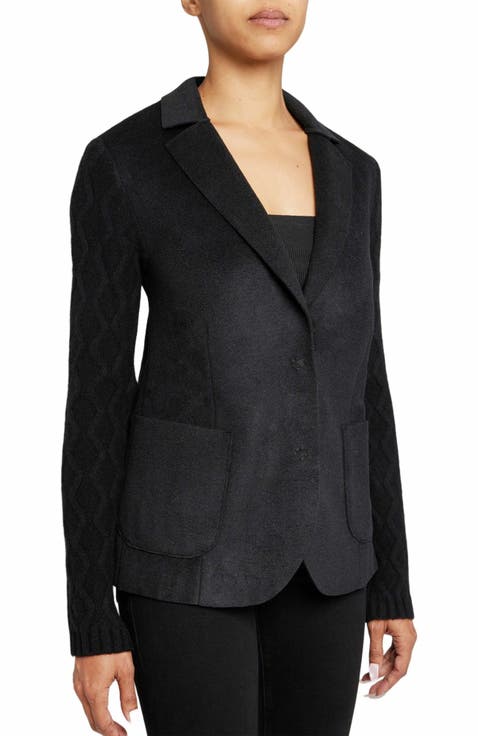 Coley Relaxed Fit Jacket with Wool Cashmere Knit Sleeves