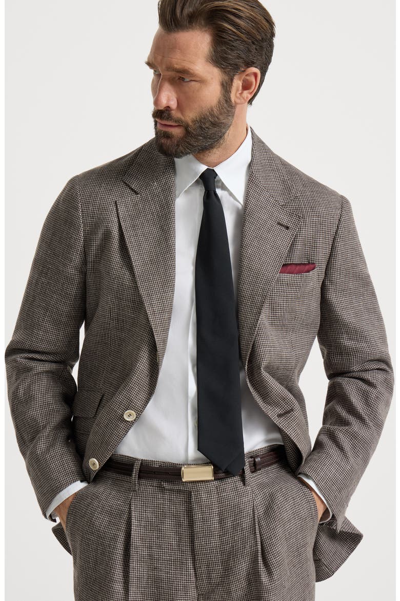 Linen Cavallo blazer, Alternate, color, Hazelnut