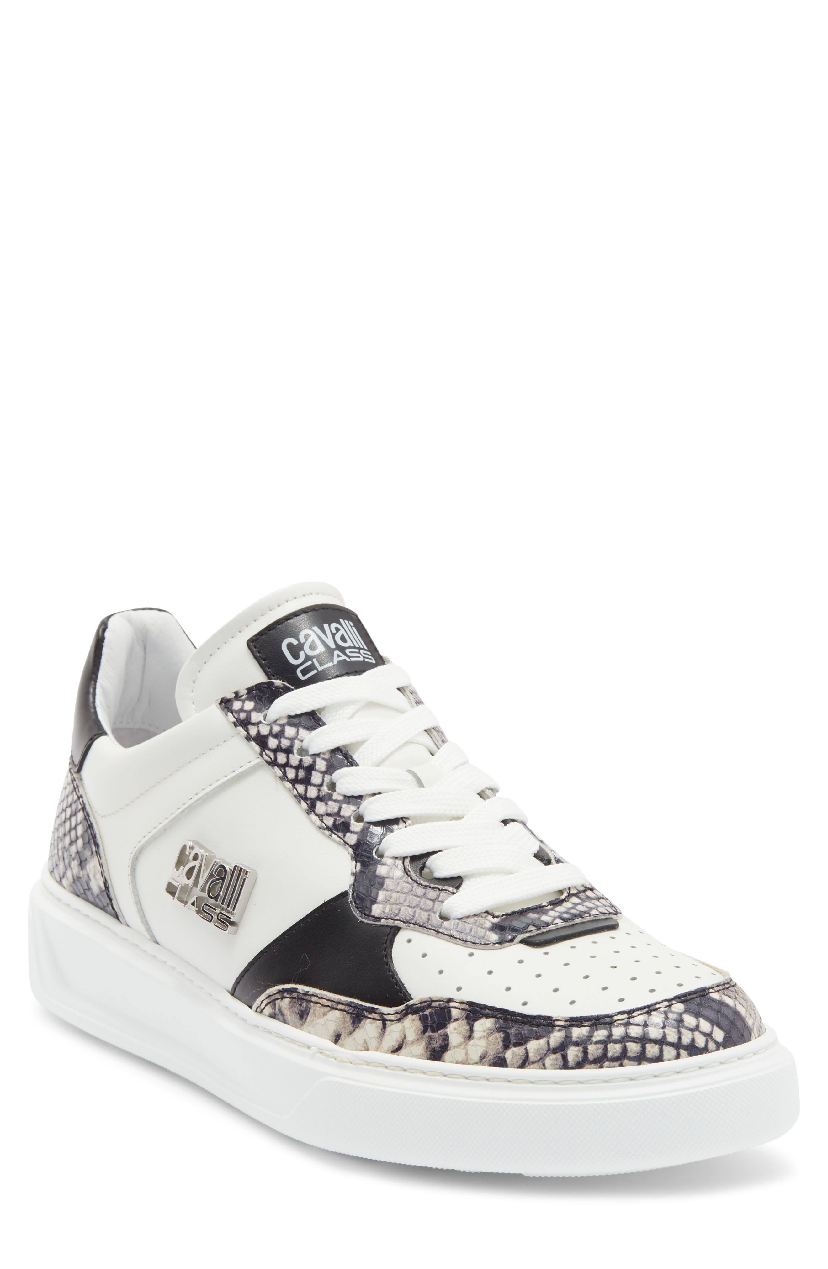 Roberto Cavalli Paneled Leather Sneaker