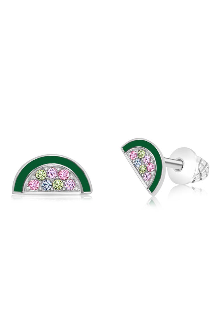 Kids' Watermelon Stud Earrings, Main, color, GREEN