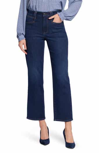 NYDJ High Waist Ankle Relaxed Straight Leg Jeans