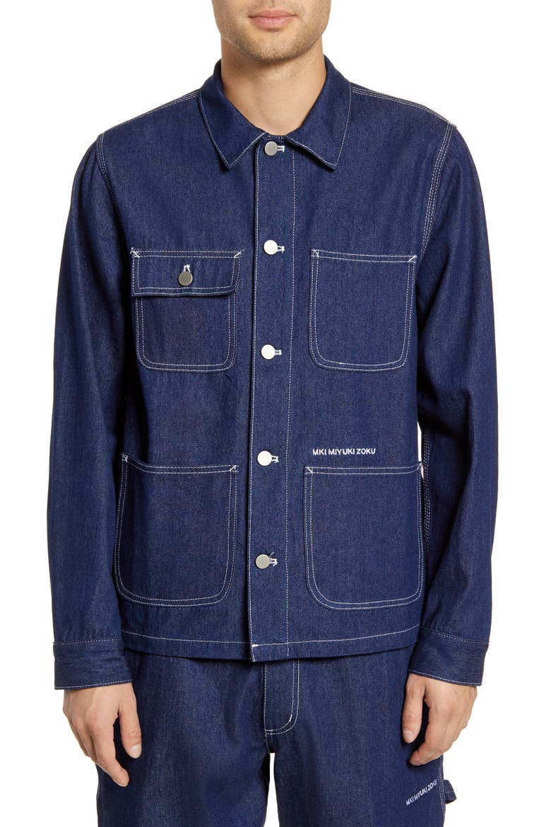 Raw Denim Chore Jacket, Alternate, color, RAW