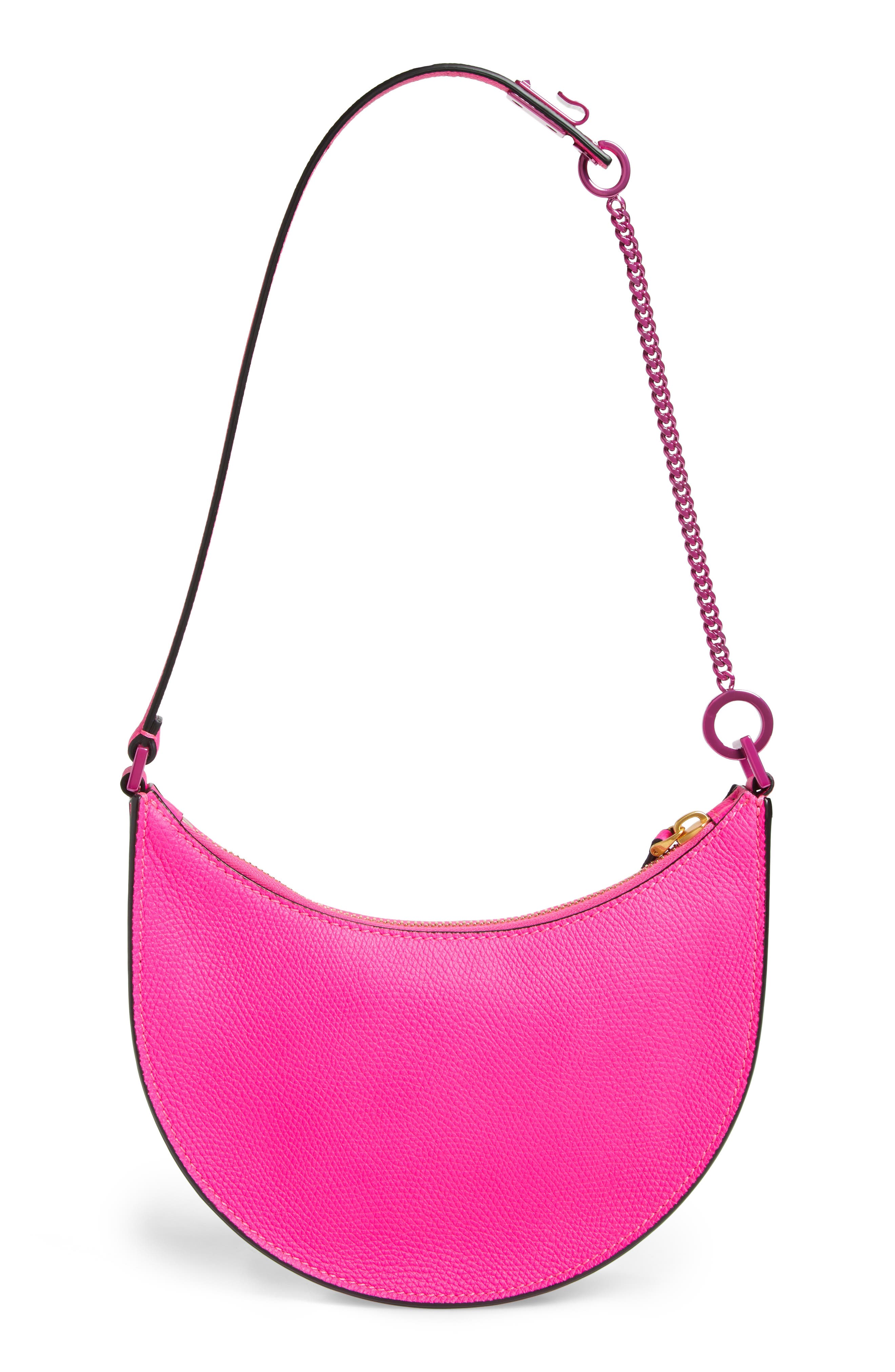 Valentino Garavani Mini VLOGO Leather Hobo, Alternate, color, 