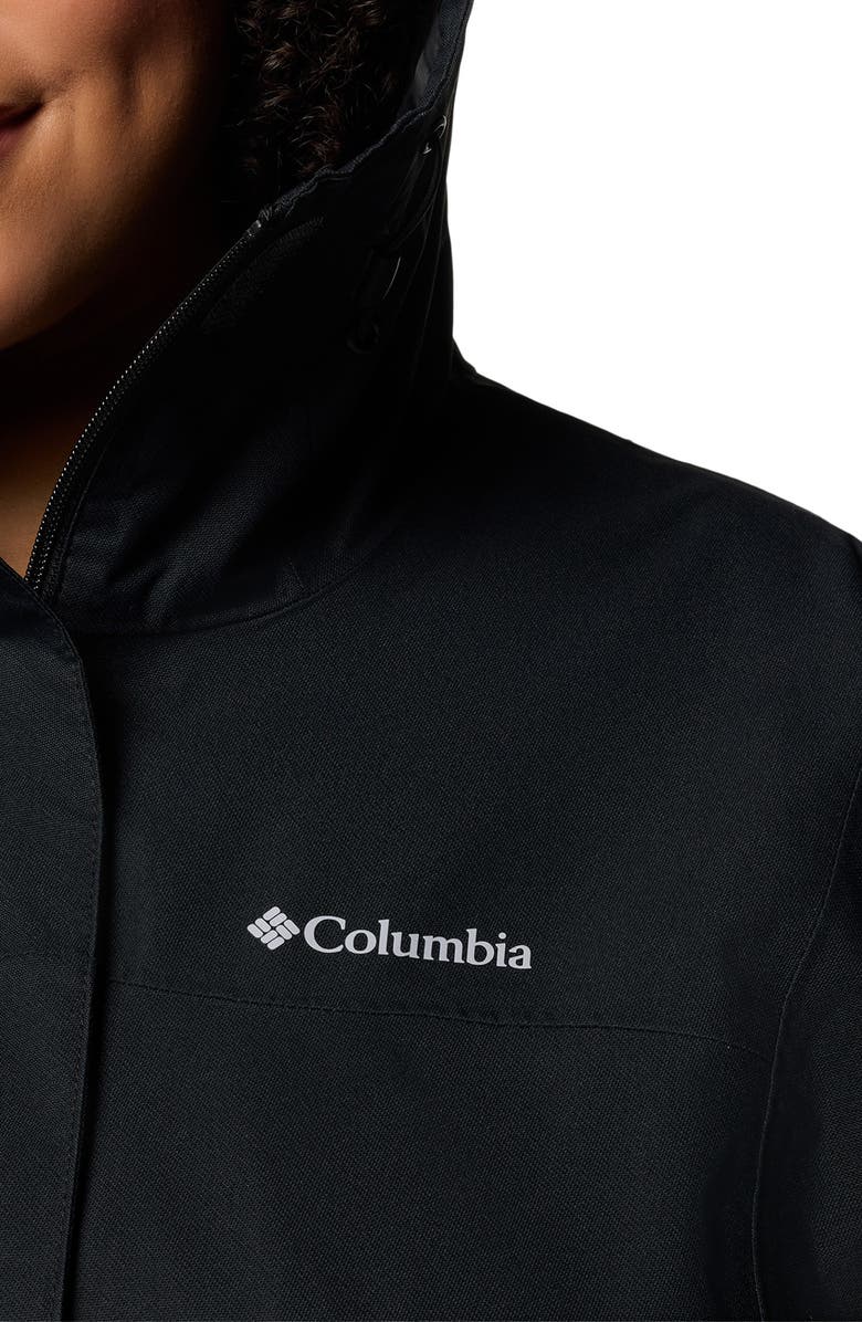 Columbia Hikebound II Long Waterproof Jacket, Alternate, color, Black