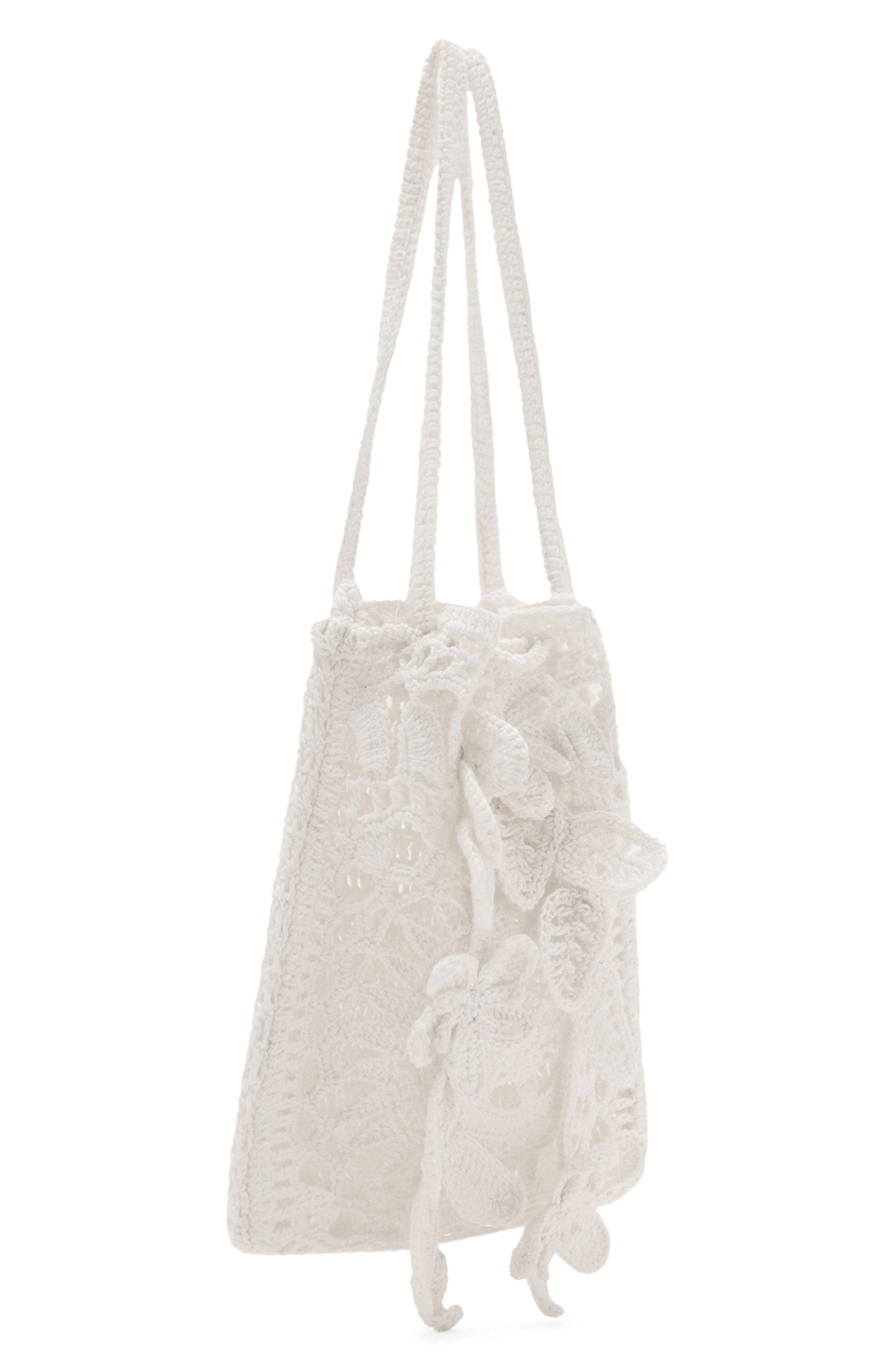 MANGO Crochet Handbag, Main, color, 