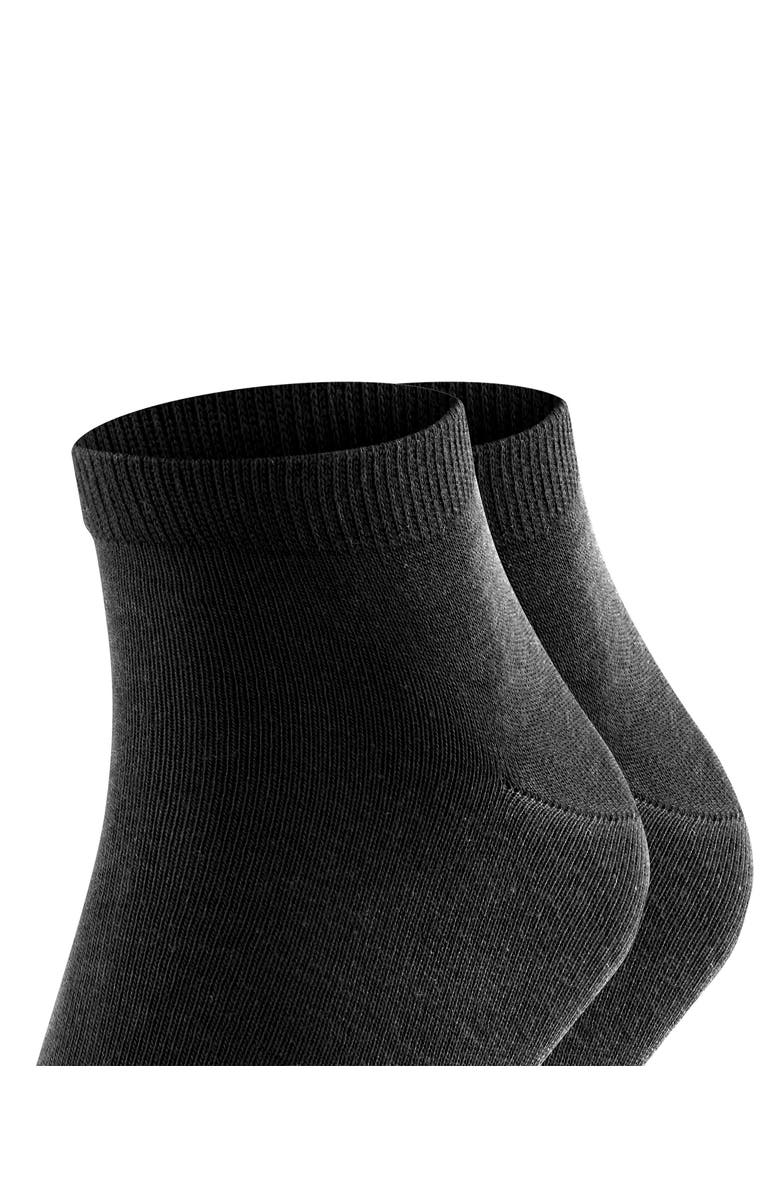 Falke Happy Cotton Sneaker Socks, Alternate, color, Black