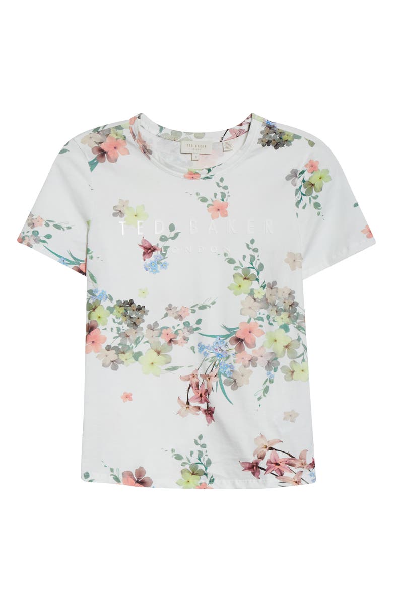 Ted Baker London Lileeyy Pergola Floral Cotton T-Shirt, Alternate, color,