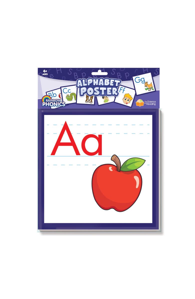 Junior Learning Rainbow Phonics Alphabet Poster, Main, color, Multicolored
