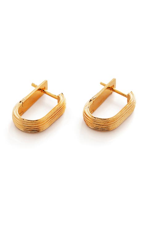 Groove Huggie Earrings