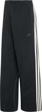 adidas Three Stripe Wide Leg Pants