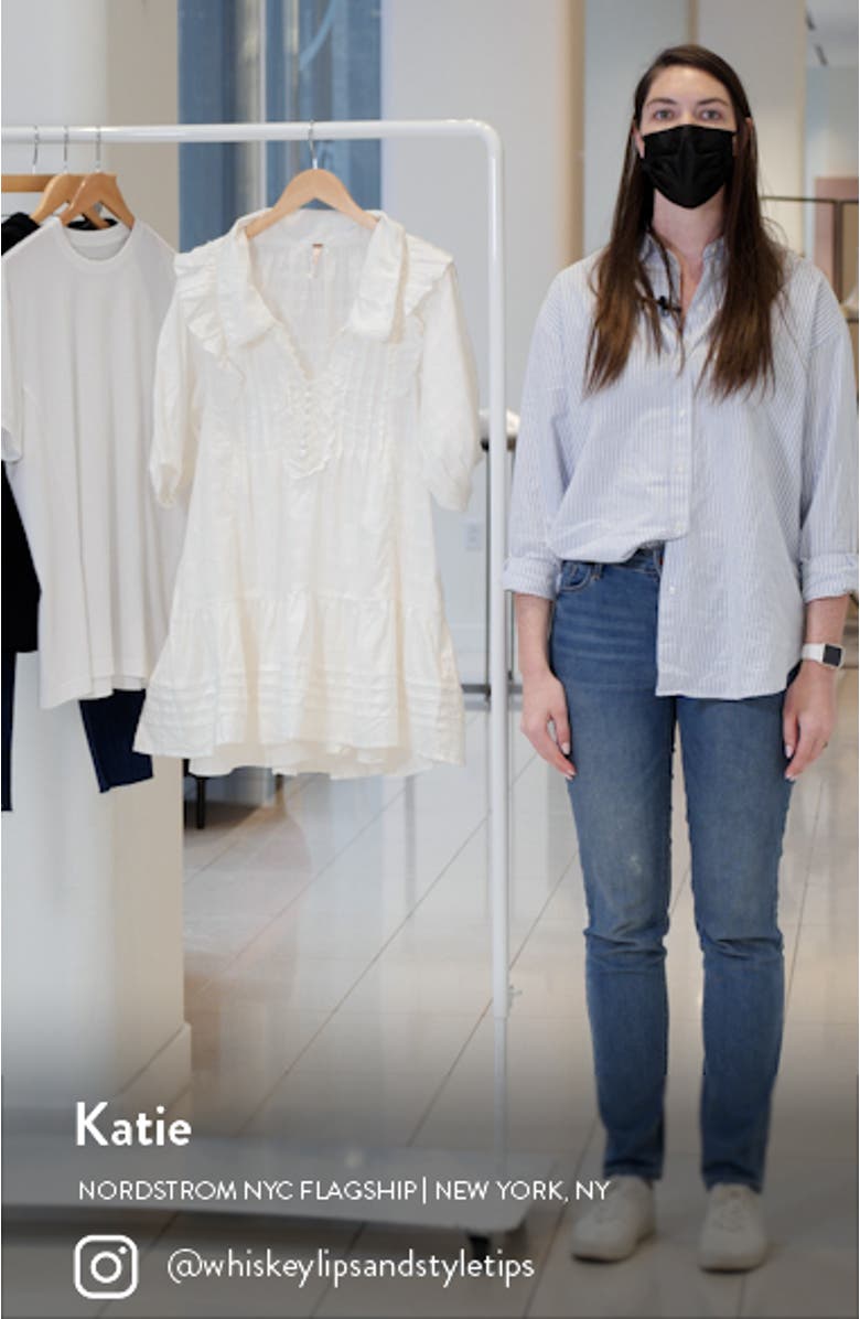 Elora Tonal Windowpane Check Minidress, sales video thumbnail