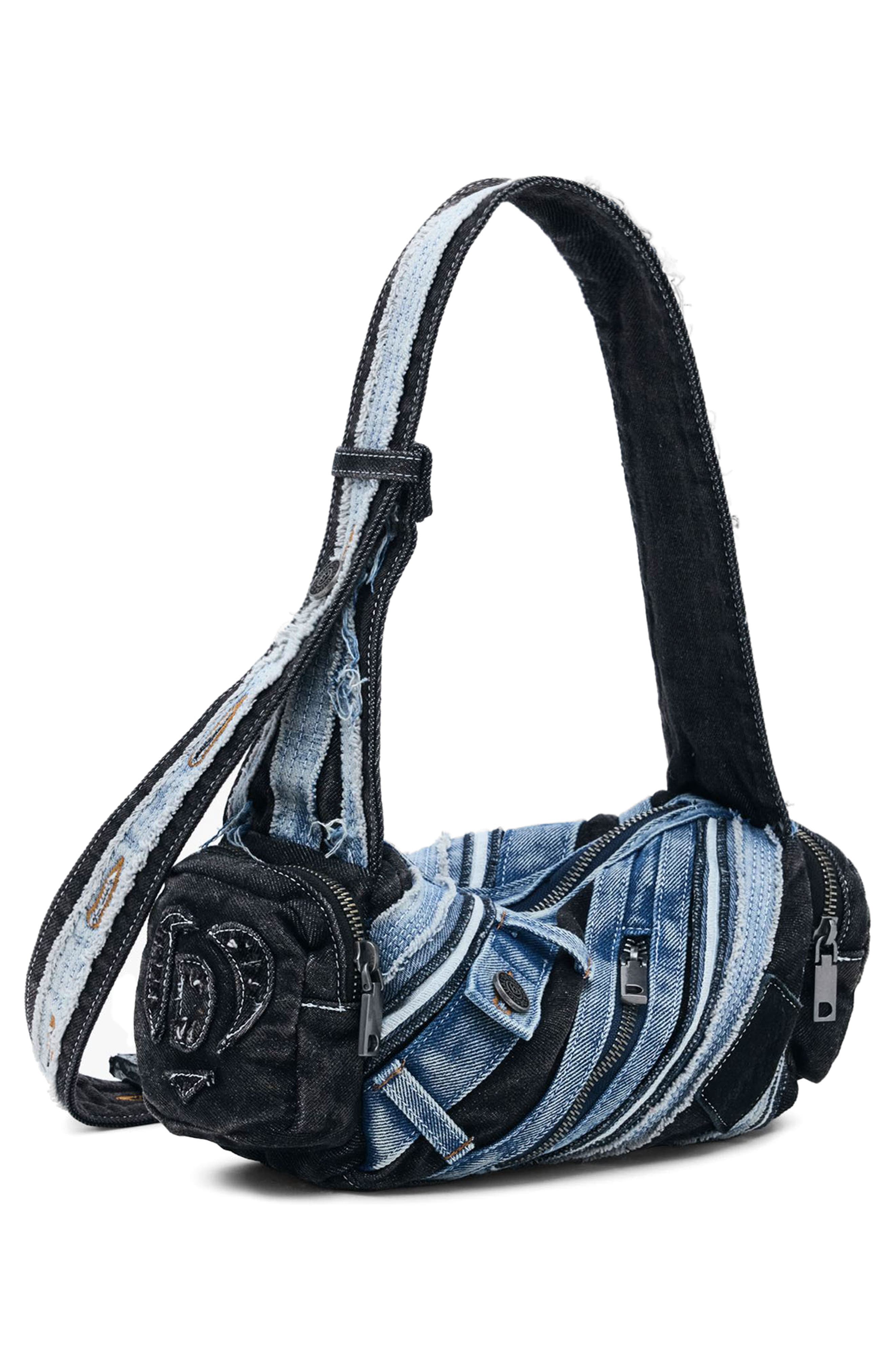 Desigual Denim Shoulder Bag, Alternate, color, Dark Blue