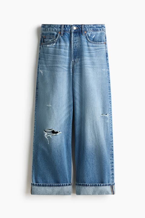 Barrel Regular Waist Ankle Jeans