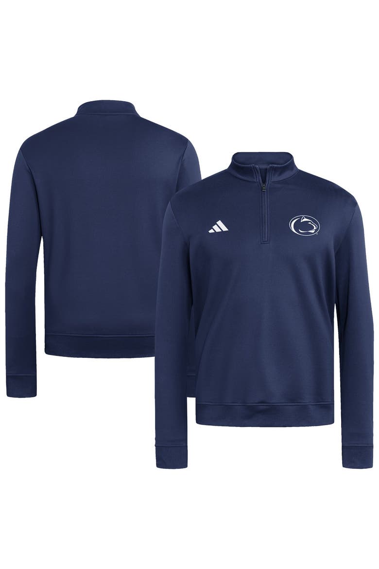 Men's adidas Navy Penn State Nittany Lions Ultimate365 Cozy Quarter-Zip Pullover, Main, color, Navy