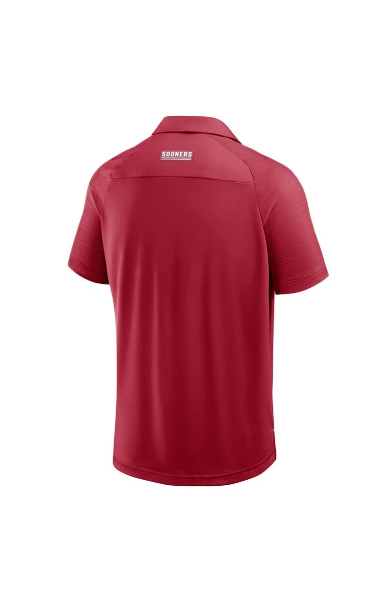 FANATICS Men
s Fanatics Crimson Oklahoma Sooners Take The Lead Defender Raglan Polo, Alternate, color, Crimson