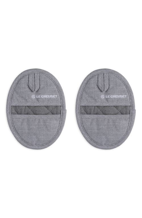 Le Creuset Set Of 2 Mini Oven Mitts In Charbon