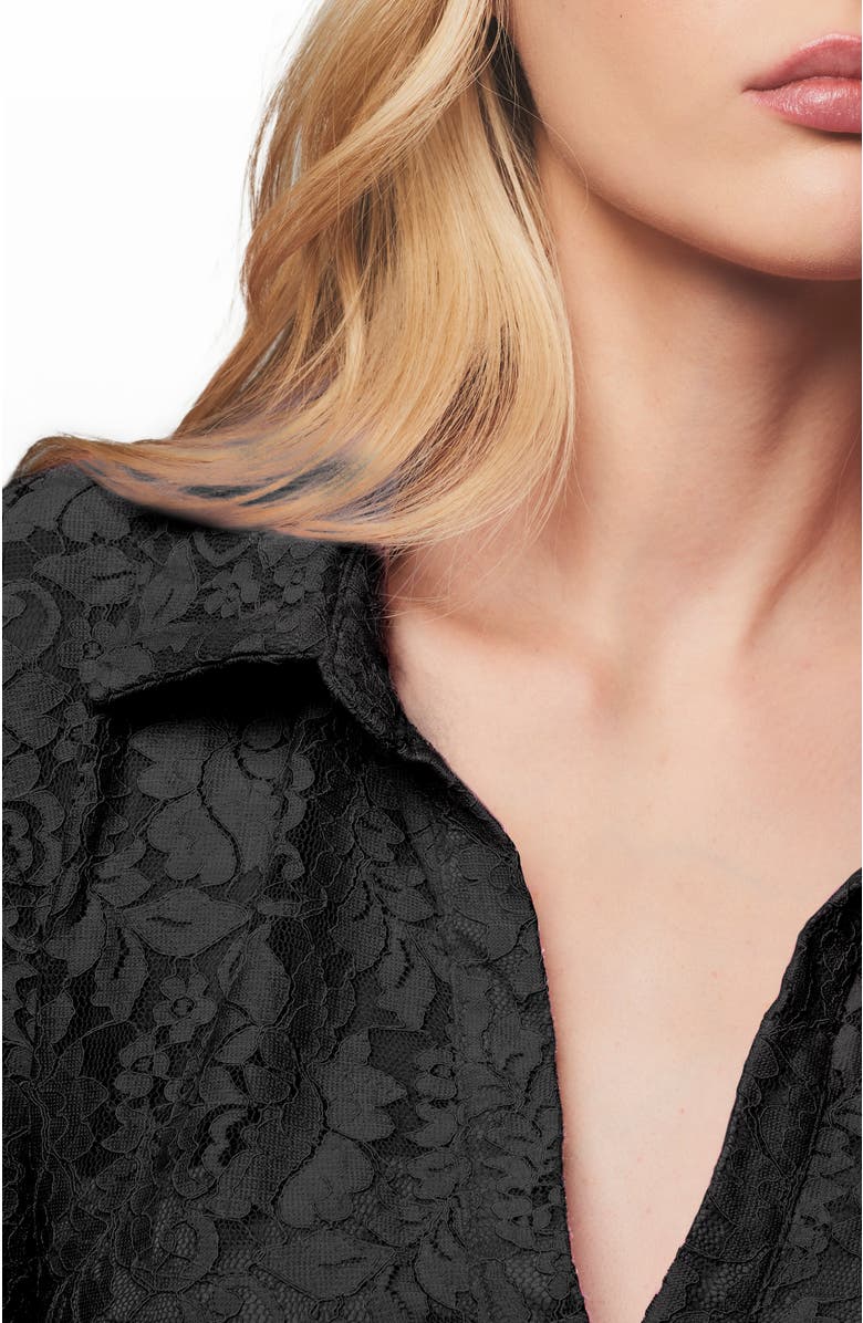 AS by DF Dixie Stretch Lace LS Blouse, Alternate, color, 