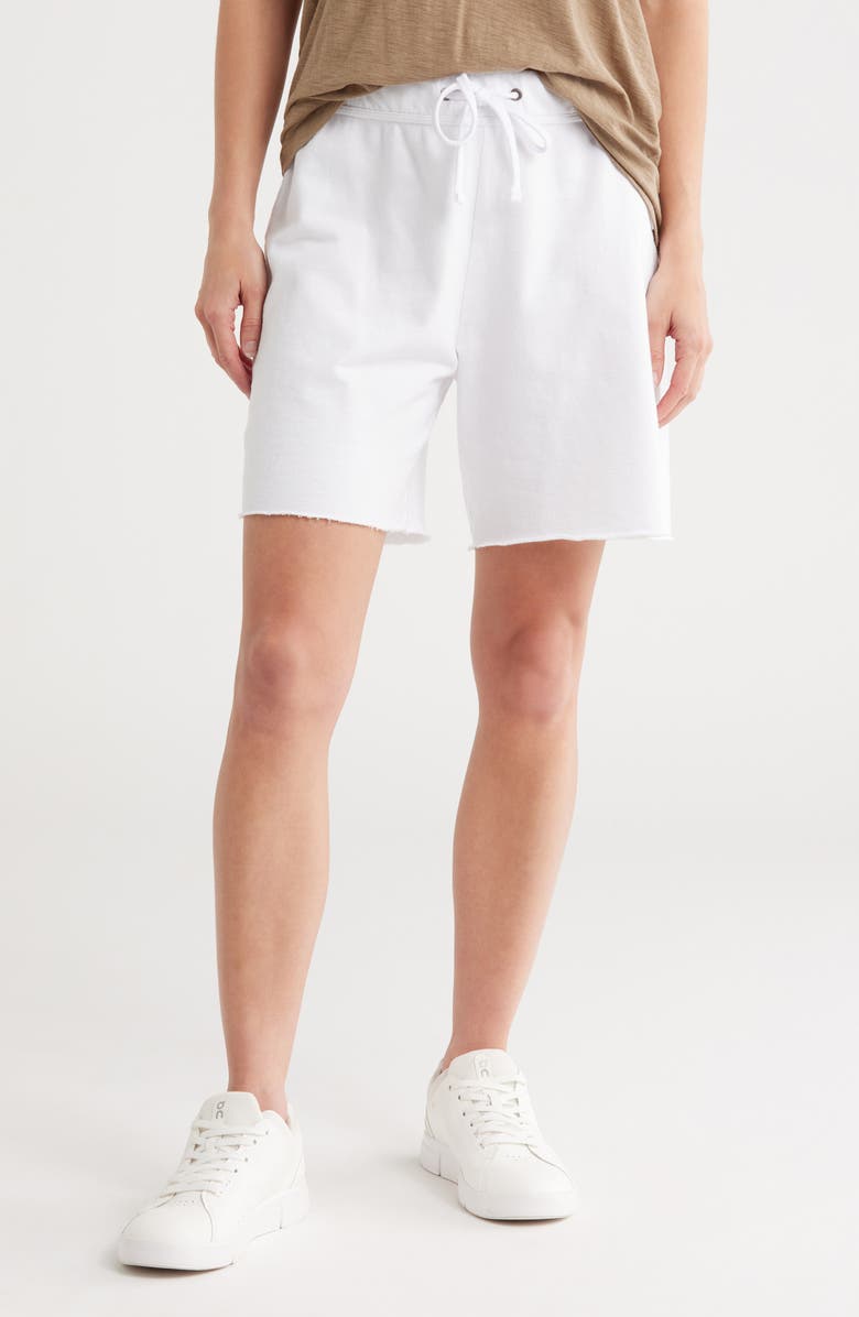 James Perse French Terry Shorts, Main, color, White