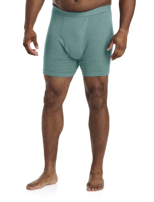 Harbor Bay By Dxl Big & Tall 3-pk Heathered Boxer Briefs