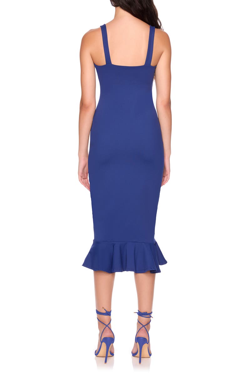 Susana Monaco Flutter Hem Midi Tank Dress, Alternate, color, Lake