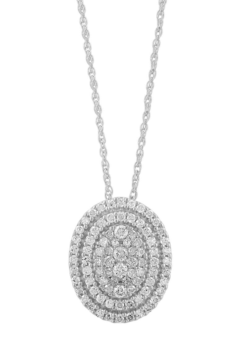 Diamond Pendant Necklace, Alternate, color, WHITE
