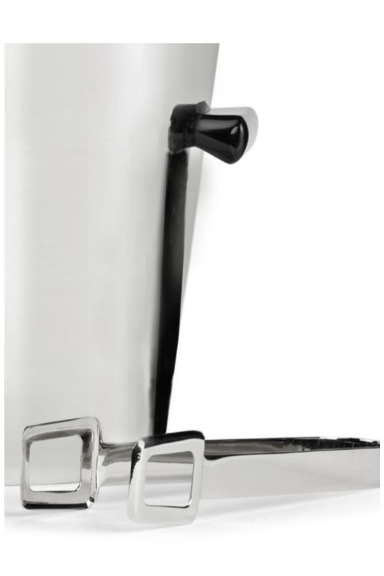 Circa Ice Bucket & Tongs, Alternate, color, SILVER