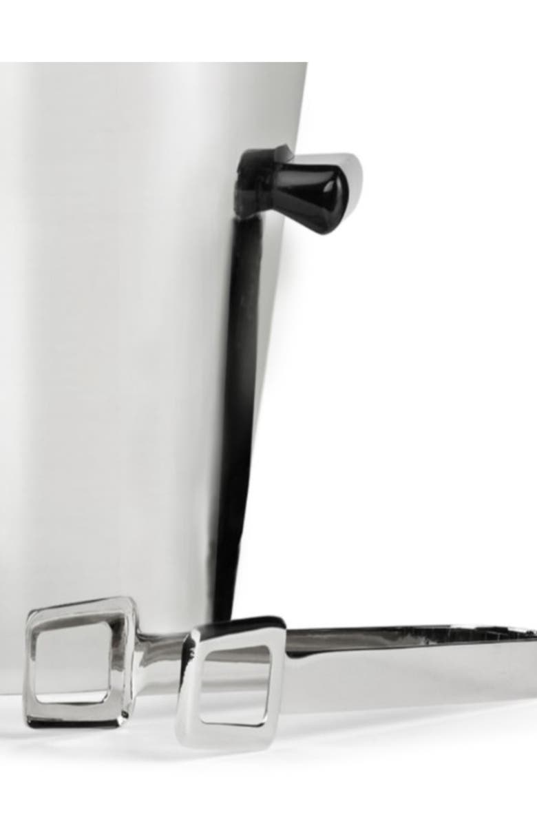 Nambé Circa Ice Bucket & Tongs, Alternate, color, Silver