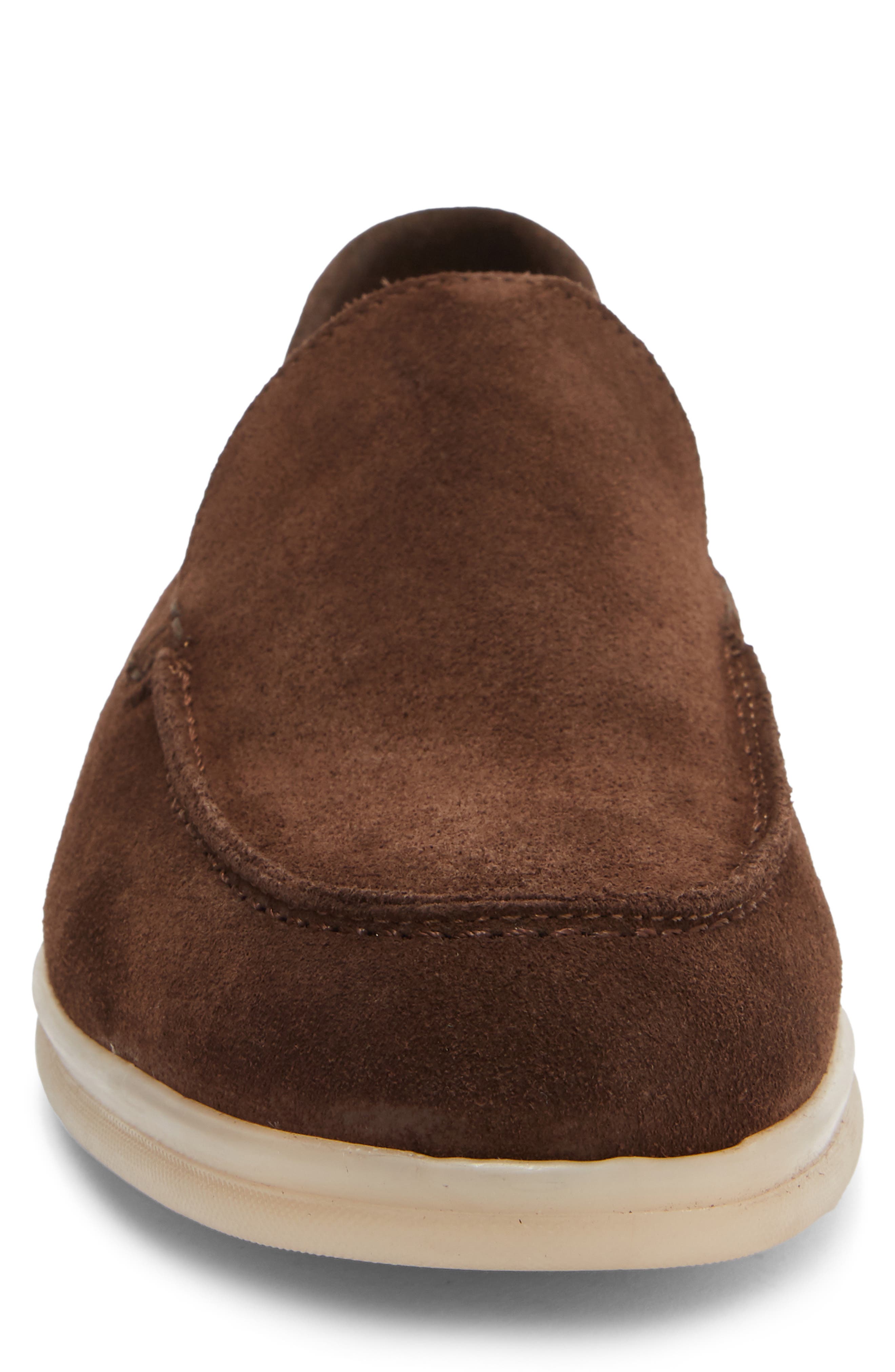 Primo Leather Loafer, Alternate, color, BROWN SUEDE