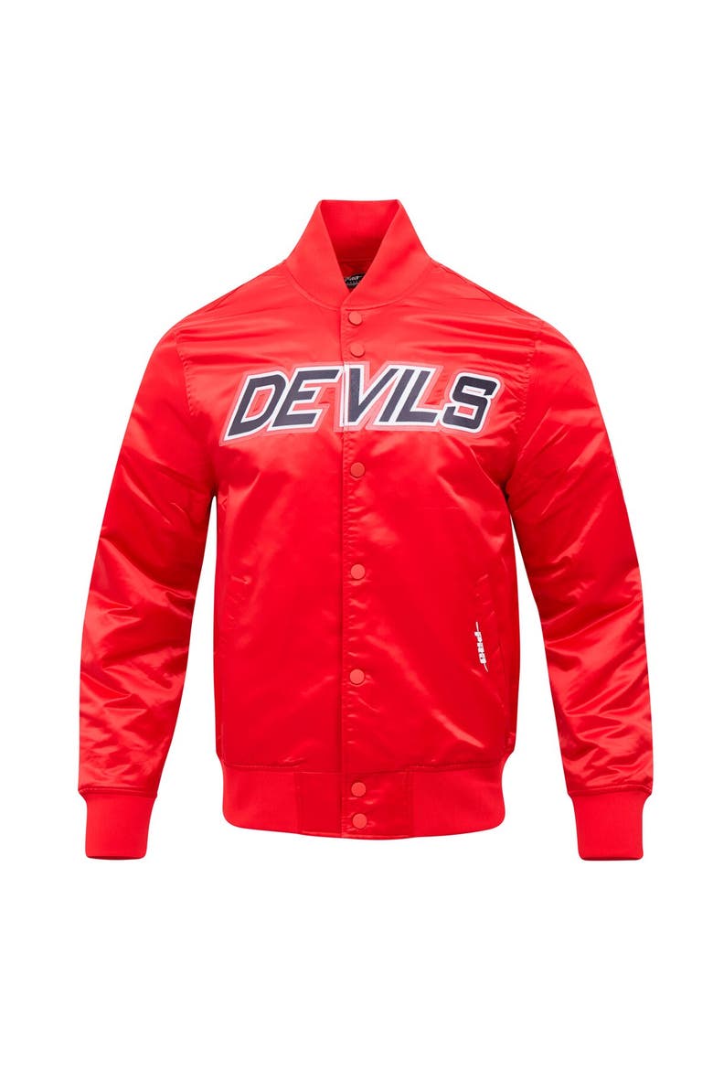 Men's Pro Standard Red New Jersey Devils Classic Satin Full-Snap Jacket, Alternate, color, Red