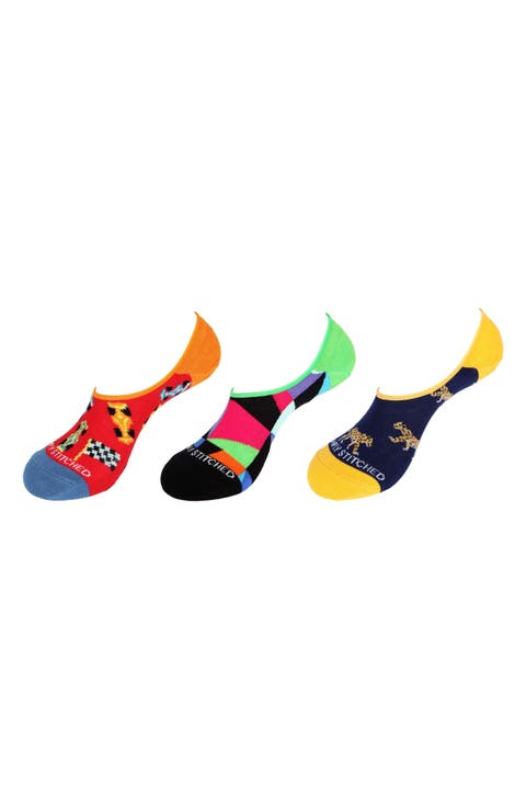 Assorted 3-Pack No Show Socks