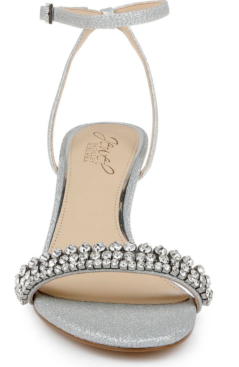 Jewel Badgley Mischka Loren Ankle Strap Sandal, Alternate, color,