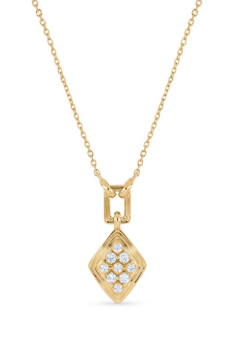 Kiera Cleo 18k Gold Diamond Pendant Necklace