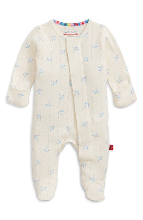 Airplanes Organic Cotton Pointelle Footie (Baby)