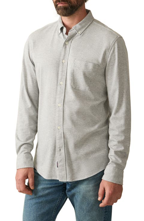 Coastline Knit Button-Down Shirt