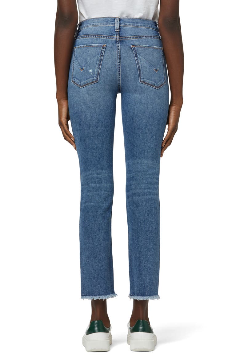 Nico Distressed Crop Straight Leg Jeans, Alternate, color, SEAGLASS