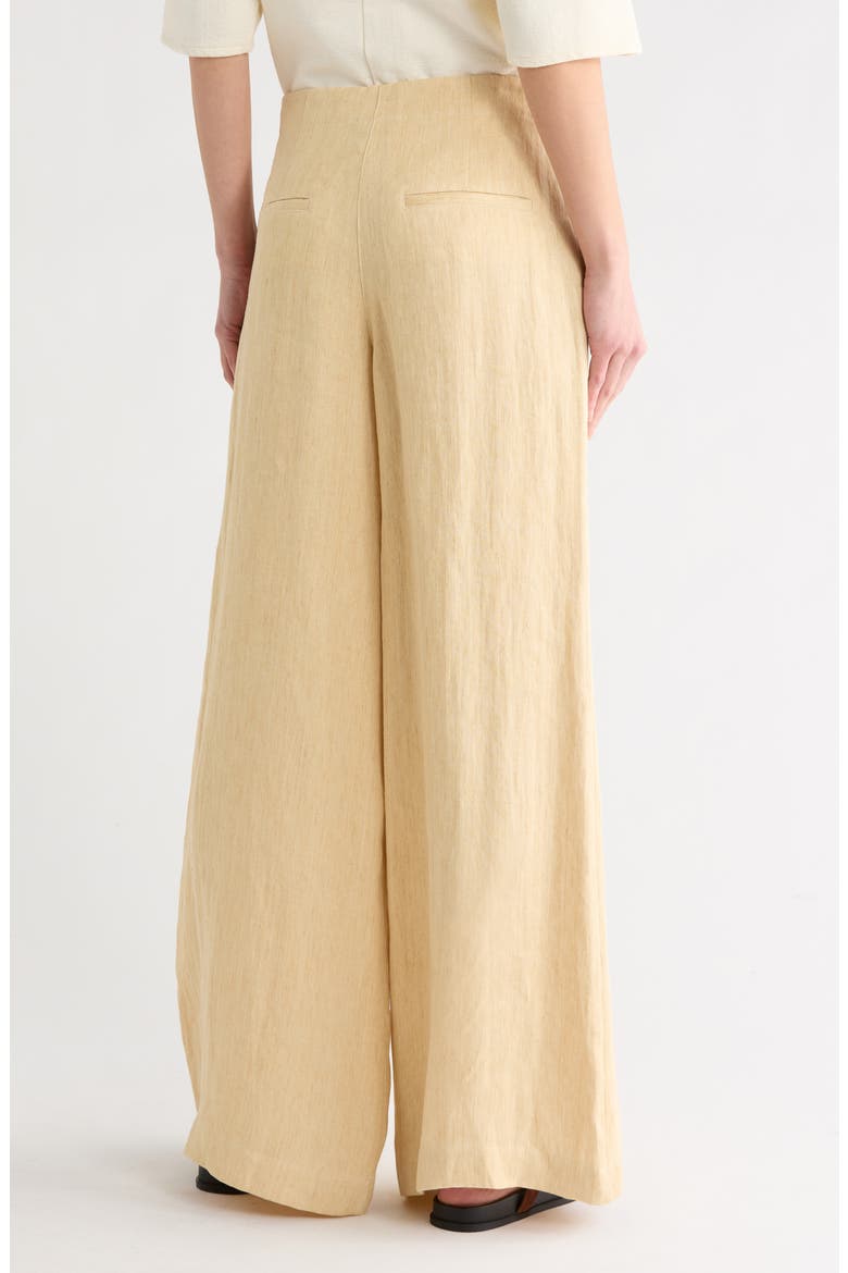 Demie Hemp Wide Leg Pants, Alternate, color, BUTTERA