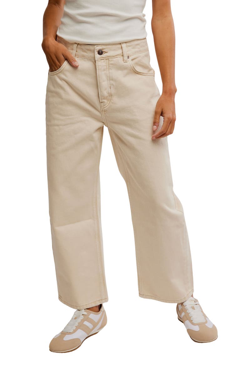 Deep Trance Wide Leg Ankle Jeans