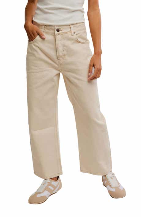 Free People Deep Trance Wide Leg Ankle Jeans