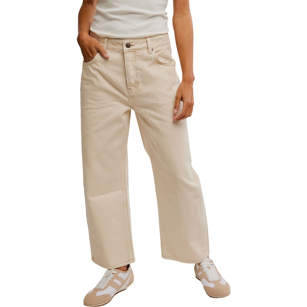 FREE PEOPLE FREE PEOPLE DEEP TRANCE WIDE LEG ANKLE JEANS