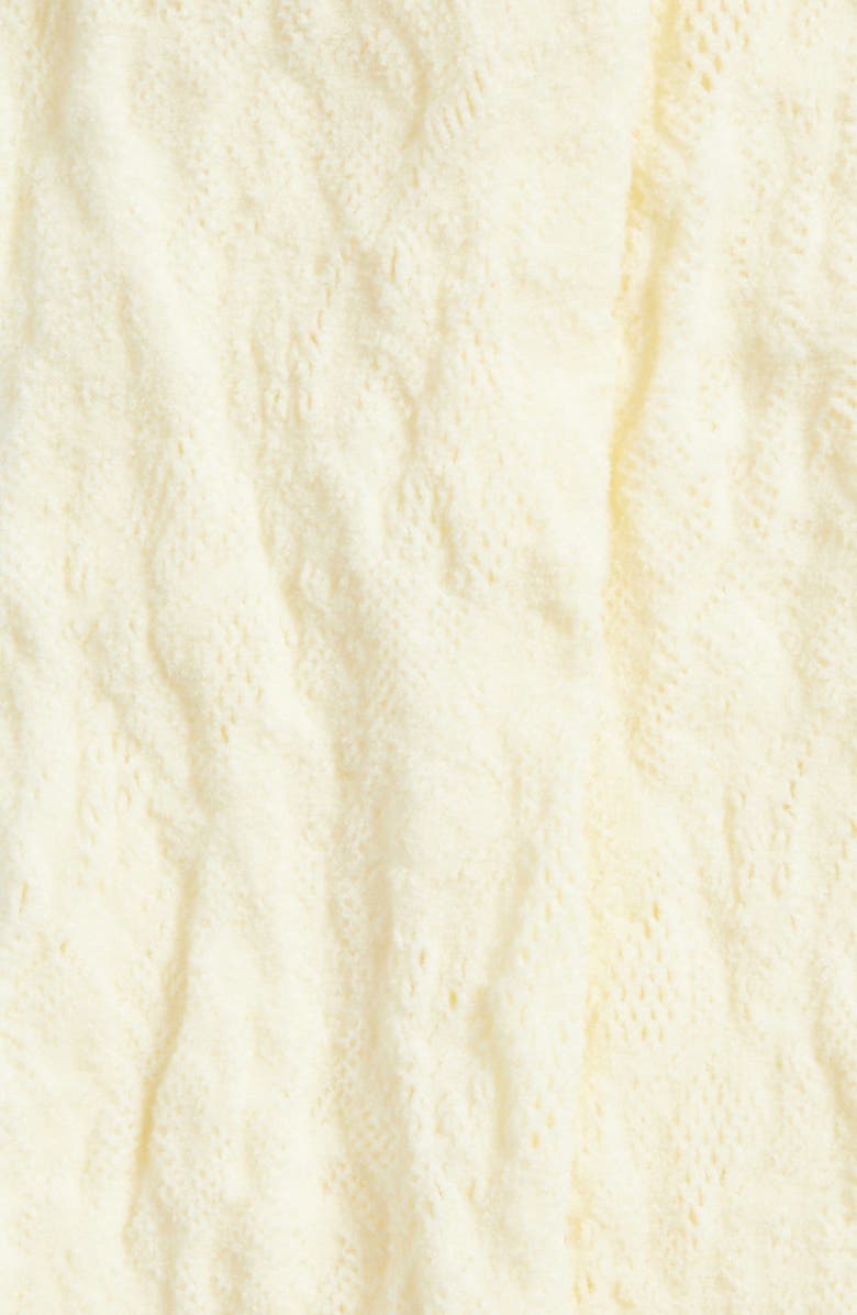 Casa Clara Evangeline Ruffle Lace Ankle Socks, Alternate, color, Ivory