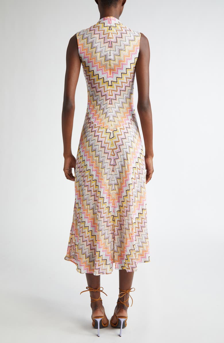 Missoni Twist Detail Metallic Raschel Lace Dress, Alternate, color, 