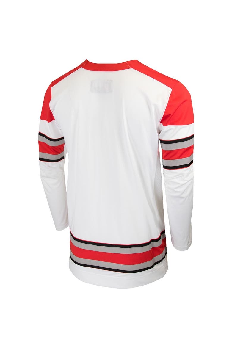 Men's Nike White Ohio State Buckeyes Replica College Hockey Jersey, Alternate, color, White