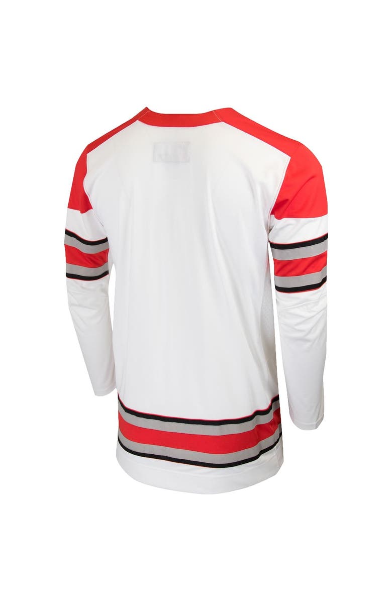 Nike Men's Nike White Ohio State Buckeyes Replica College Hockey Jersey, Alternate, color, White