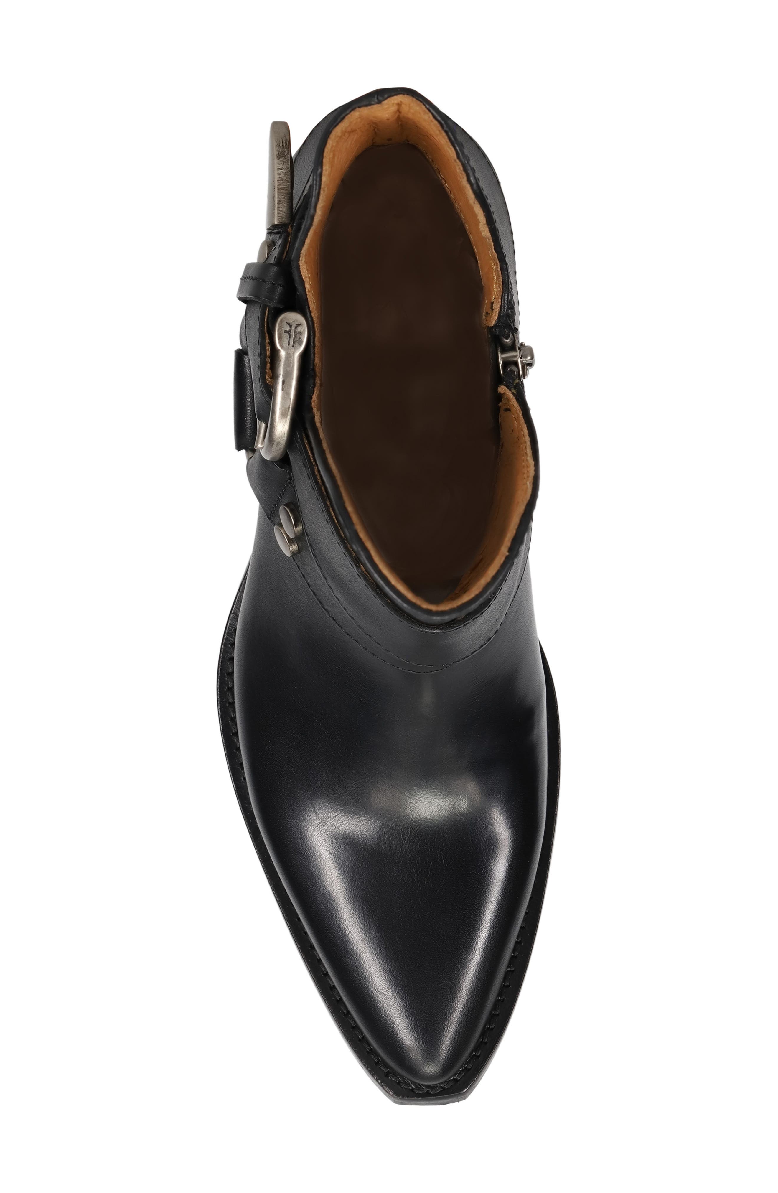 Frye Sacha Harness Bootie, Alternate, color, Black