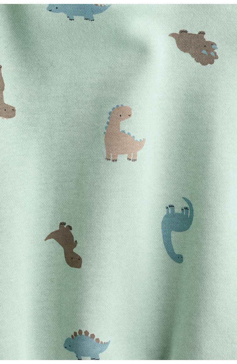 H&M 2-pack Printed Sweatshirts, Alternate, color, Mint Green/Dinosaurs