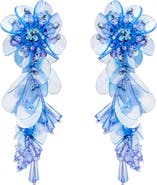 Oscar de la Renta Bouquet Tassel Drop Earrings