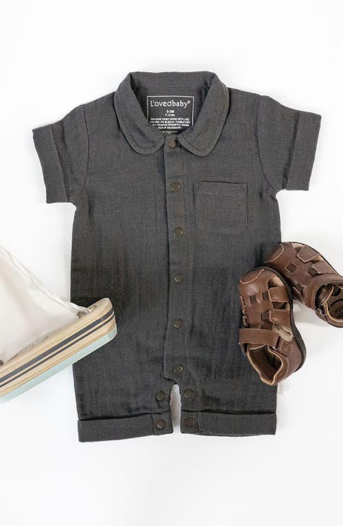 L'ovedbaby Organic Cotton Romper In Chia Seed