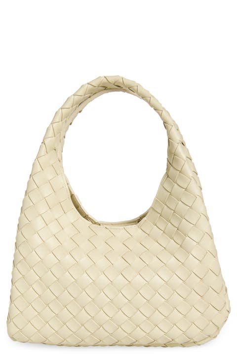 Small Campana Intrecciato Leather Shoulder Bag