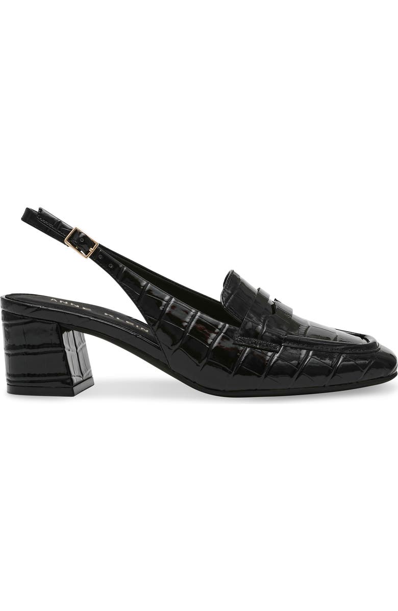 Anne Klein Mona Slingback Penny Loafer Pump, Alternate, color,