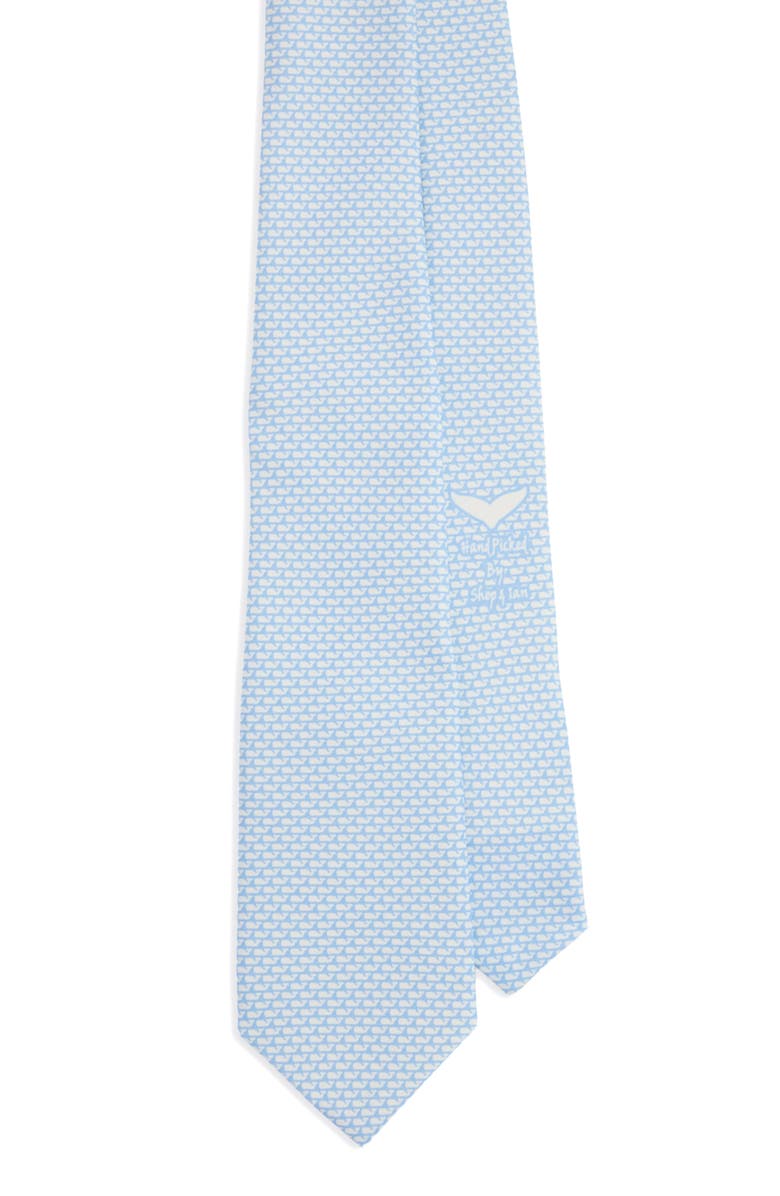vineyard vines Kids' Whale Silk Tie, Main, color, Jake Blue